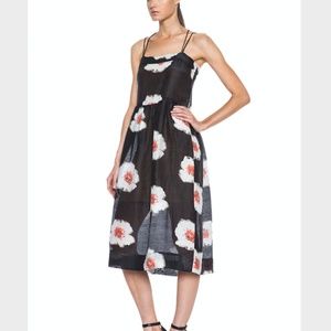 Étoile Isabel Marant Black Rany Floral Print Dress